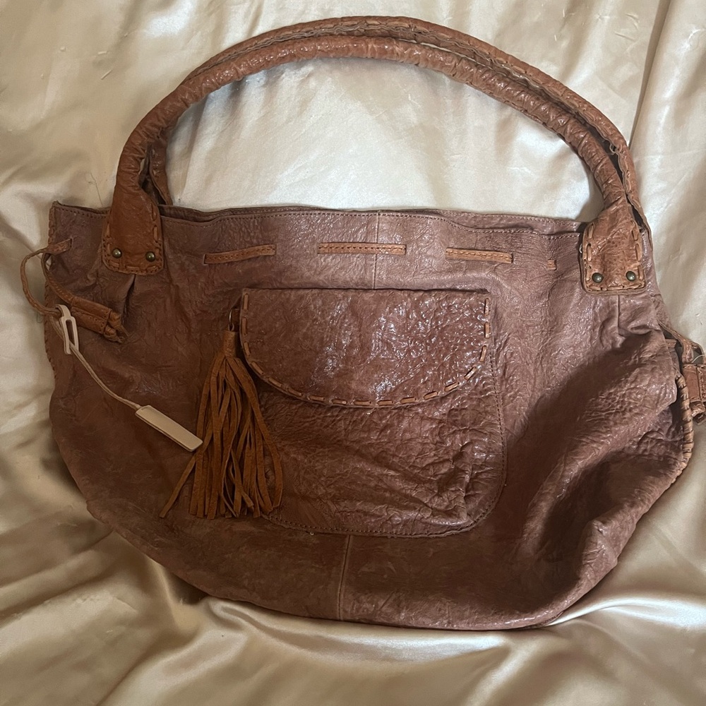 Camila Hues Brown Leather Hobo
